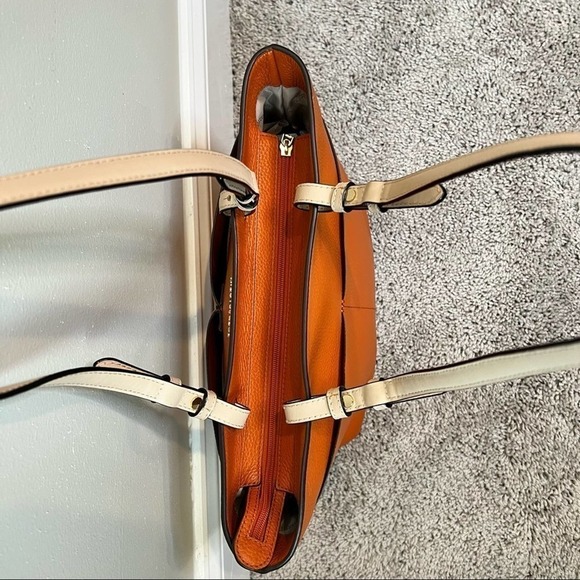 Michael Kors Bedford Orange Spice Leather Handbag - Picture 6 of 12